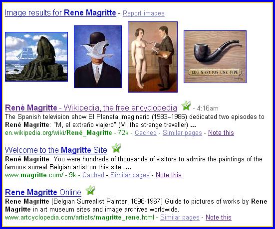 Click here to google magritte